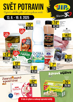 JIP Cash & Carry Brno, Praha, Ostrava od 13.8. do 19.8.2025