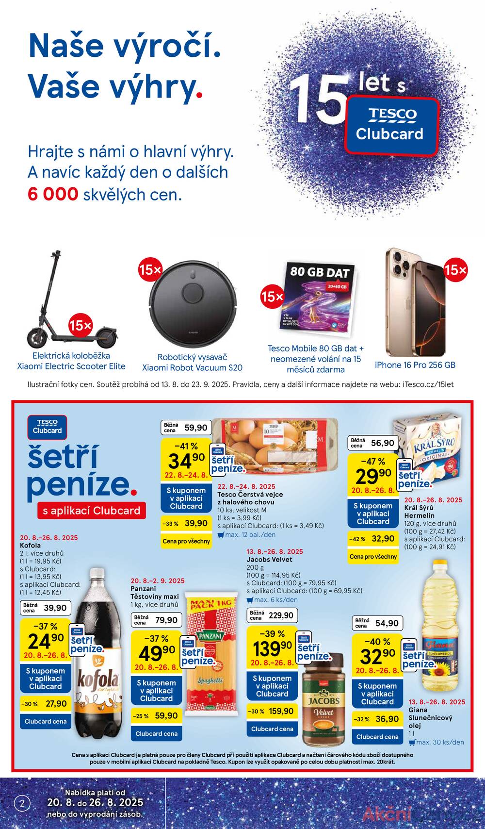 Leták Tesco - Tesco malé hypermarkety od 20.8. do 26.8.2025 - strana 2 Leták Tesco - Tesco malé hypermarkety od 20.8. do 26.8.2025 - strana 2