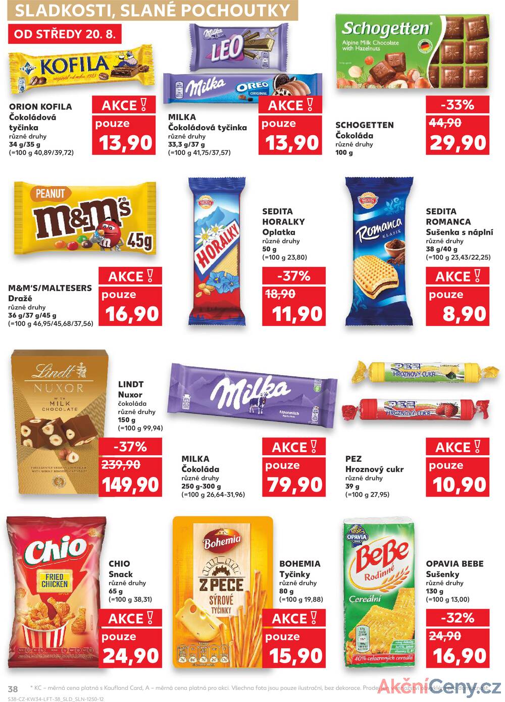 Leták Kaufland - Kaufland 20.8. - 26.8. - Kaufland - Teplice (Čs. Dobrovolců) - strana 38