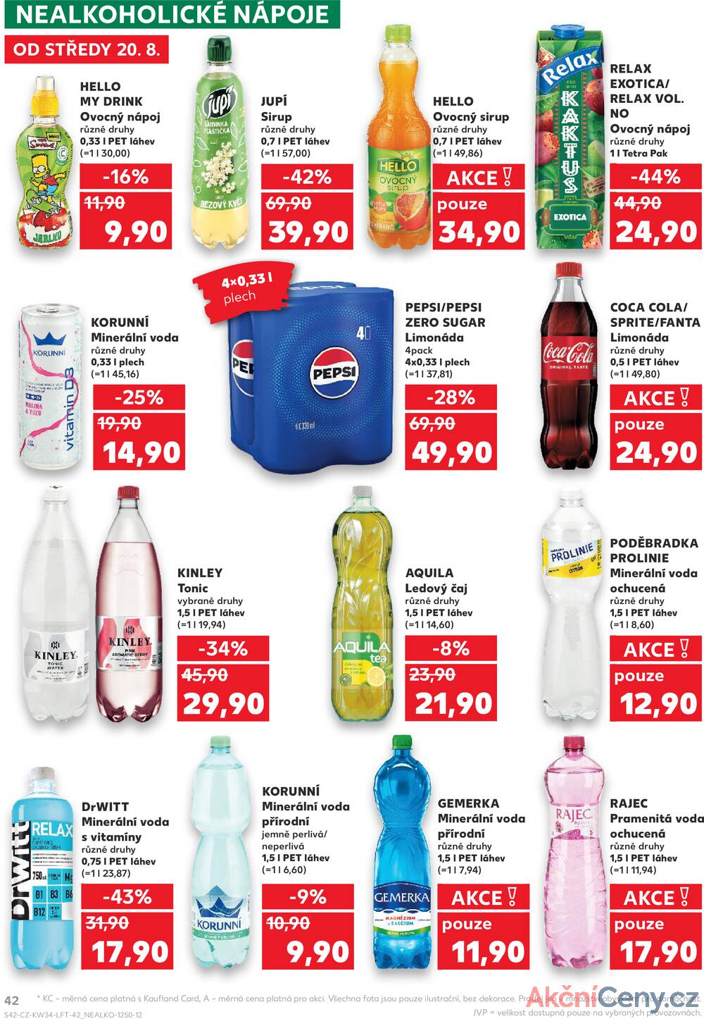 Leták Kaufland - Kaufland 20.8. - 26.8. - Kaufland - Jablonec nad Nisou (Jateční) - strana 42