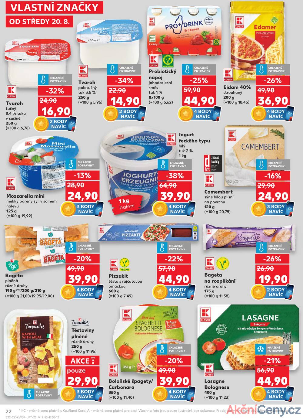 Leták Kaufland - Kaufland 20.8. - 26.8. - Kaufland - Pardubice (S. K. Neumanna) - strana 22