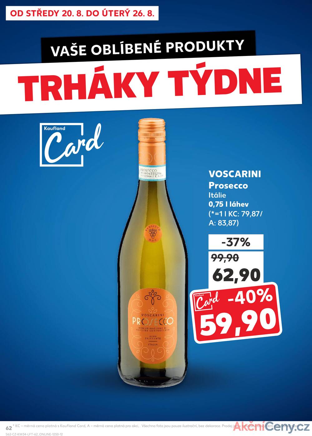 Leták Kaufland - Kaufland 20.8. - 26.8. - Kaufland - Pardubice (S. K. Neumanna) - strana 62