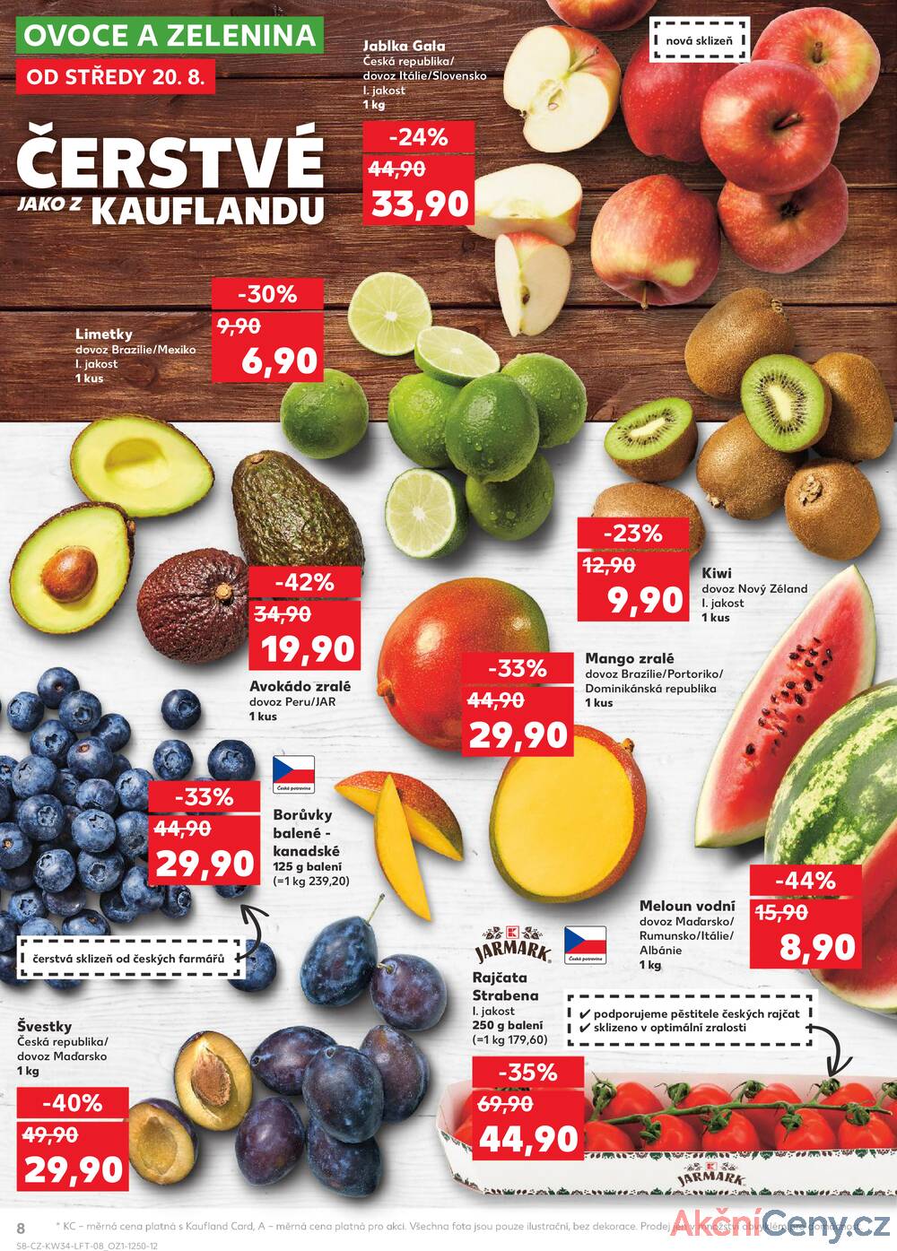 Leták Kaufland - Kaufland 20.8. - 26.8. - Kaufland - Kuřim - strana 8