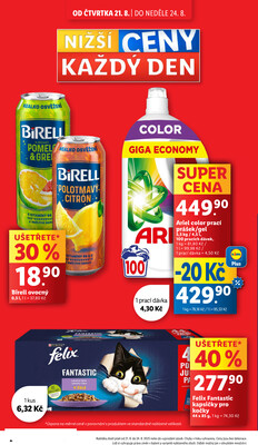Lidl Čtvrtek od 21.8. do 24.8.2025
