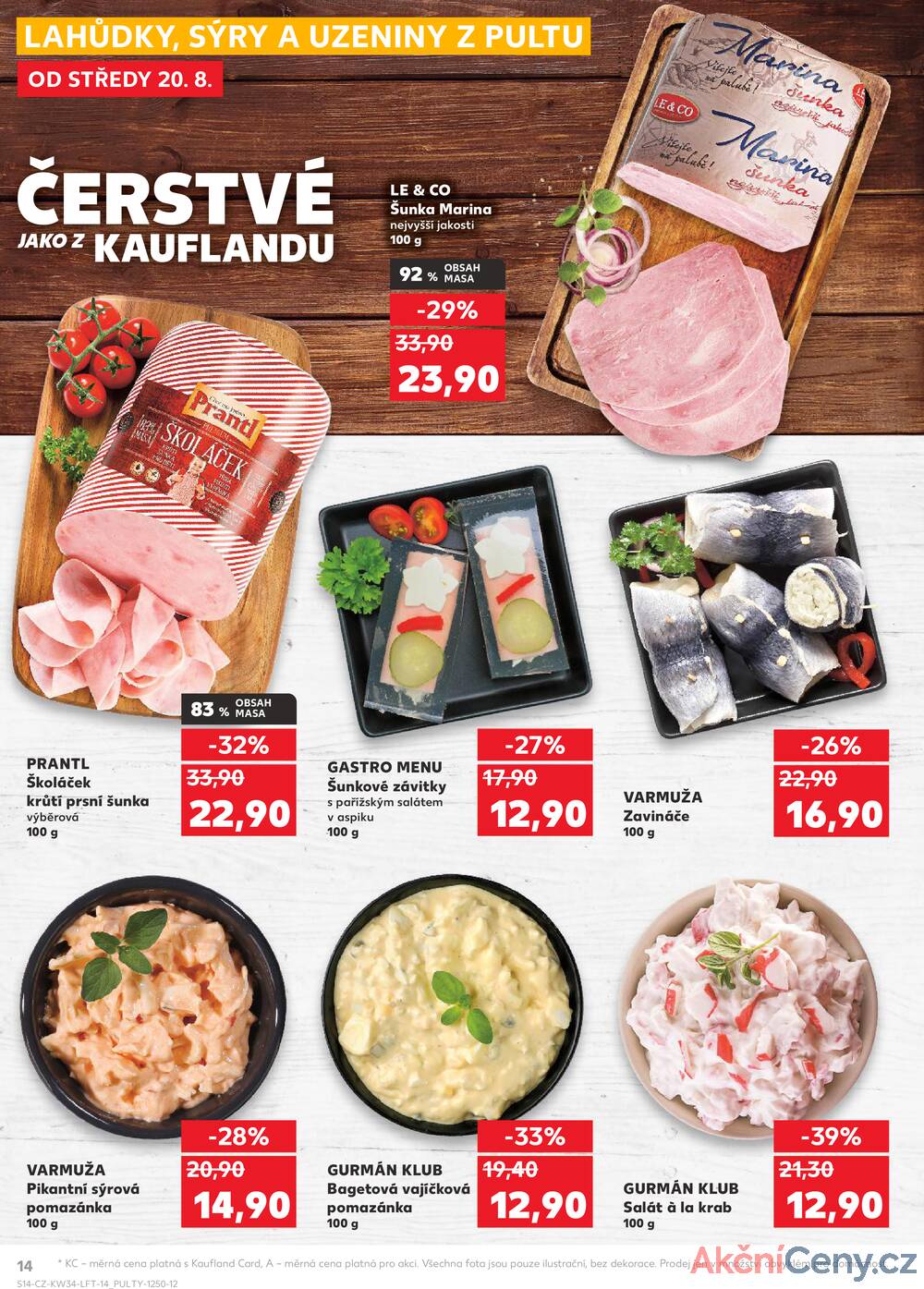 Leták Kaufland - Kaufland 20.8. - 26.8. - Kaufland - Plzeň (Lochotínská) - strana 14