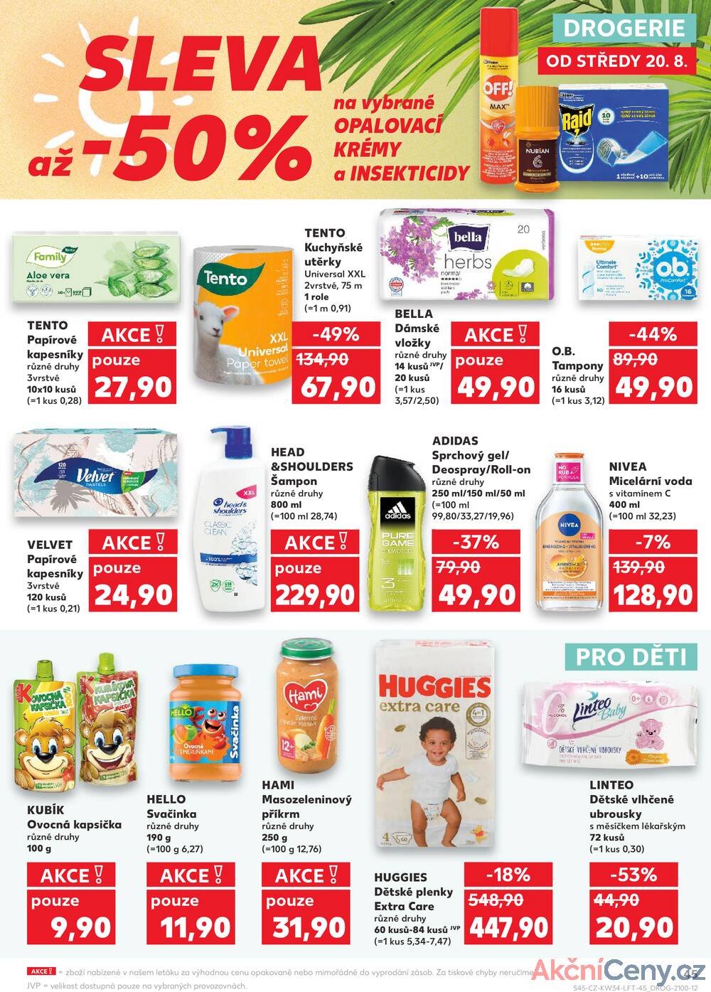 Leták Kaufland - Kaufland 20.8. - 26.8. - Kaufland - Plzeň (Lochotínská) - strana 45