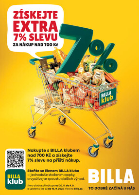 Billa  od 20.8. do 26.8.2025