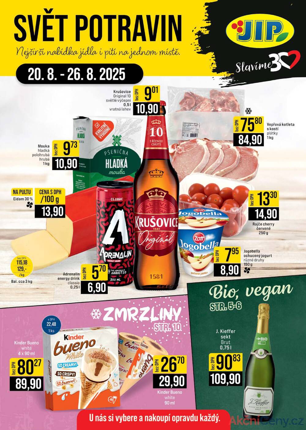 Leták JIP - JIP Cash & Carry Jilemnice, Pardubice, Ostrava, Karlovy Vary, Olomouc a Zlín od 20.8. do 26.8.2025 - strana 1 Leták JIP - JIP Cash & Carry Jilemnice, Pardubice, Ostrava, Karlovy Vary, Olomouc a Zlín od 20.8. do 26.8.2025 - strana 1