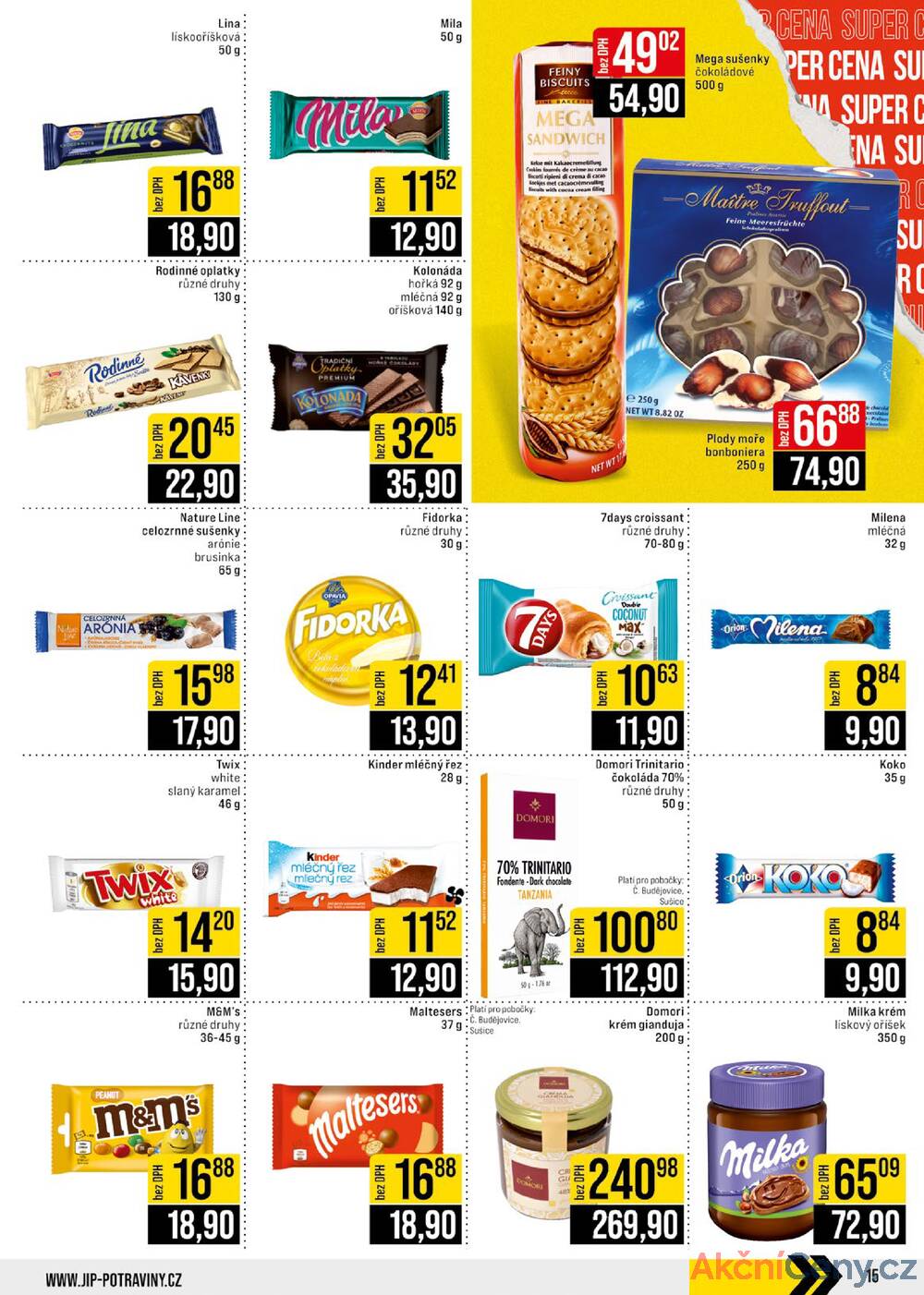 Leták JIP - JIP Cash & Carry České Budějovice, Most, Náchod, Polička, Sušice a Svoboda nad Úpou od 20.8. do 26.8.2025 - strana 15 Leták JIP - JIP Cash & Carry České Budějovice, Most, Náchod, Polička, Sušice a Svoboda nad Úpou od 20.8. do 26.8.2025 - strana 15