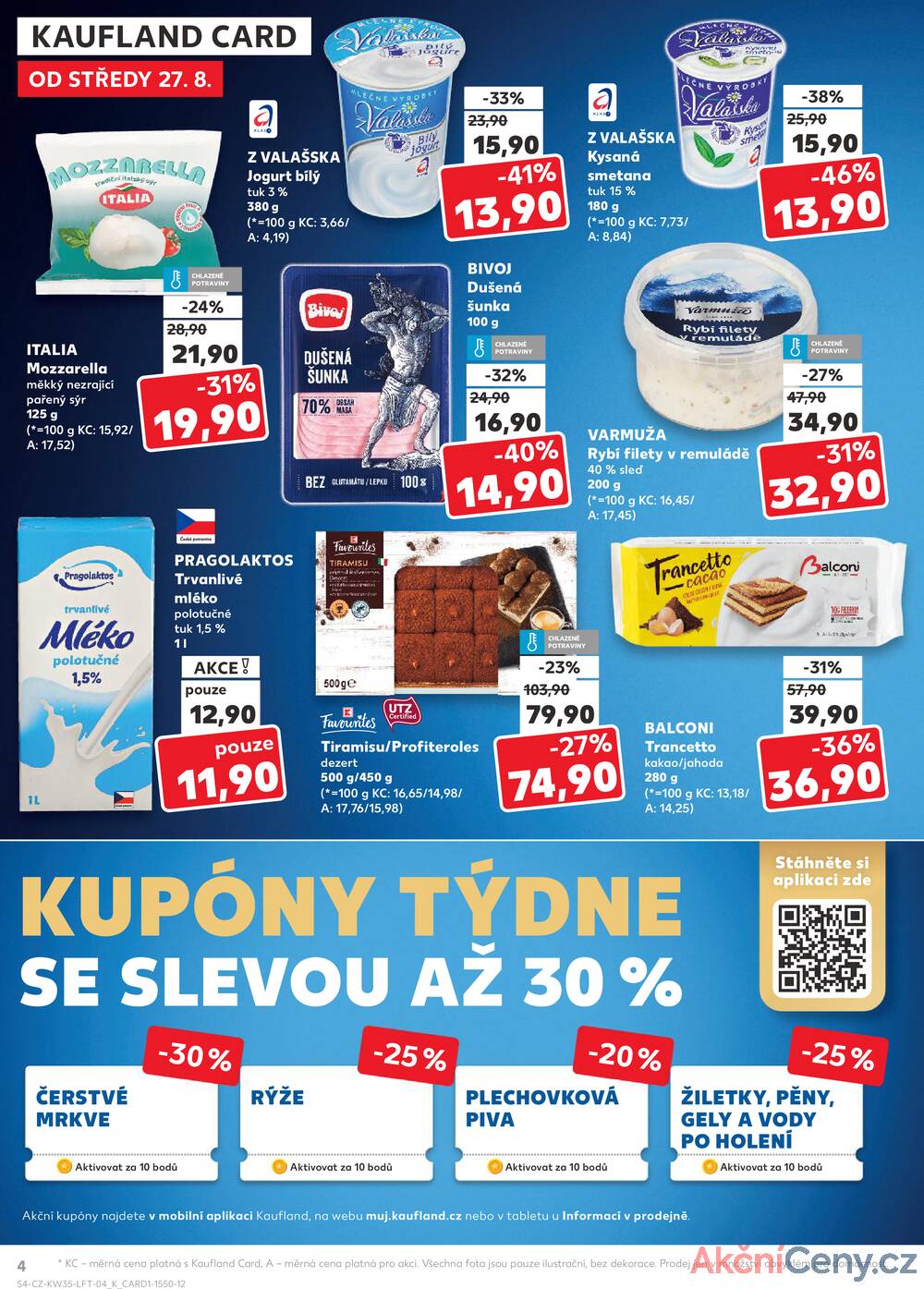 Leták Kaufland - Kaufland 27.8. - 2.9. - Kaufland - Tábor - strana 4