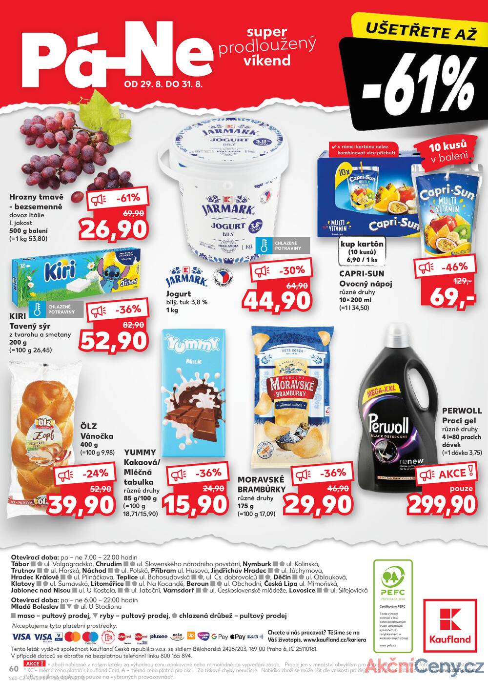 Leták Kaufland - Kaufland 27.8. - 2.9. - Kaufland - Tábor - strana 60