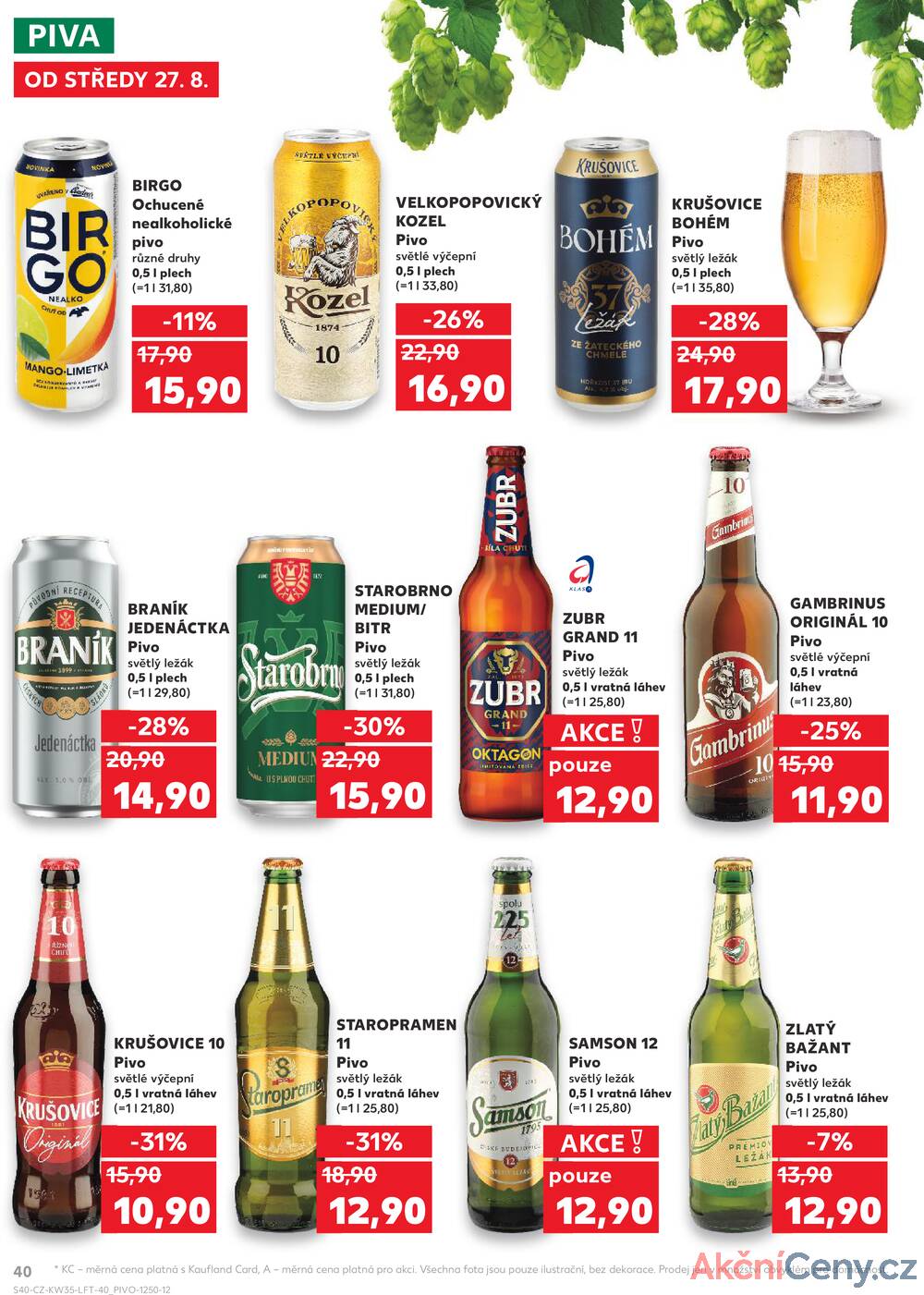Leták Kaufland - Kaufland 27.8. - 2.9. - Kaufland - Zlín ( OC Čepkov) - strana 40