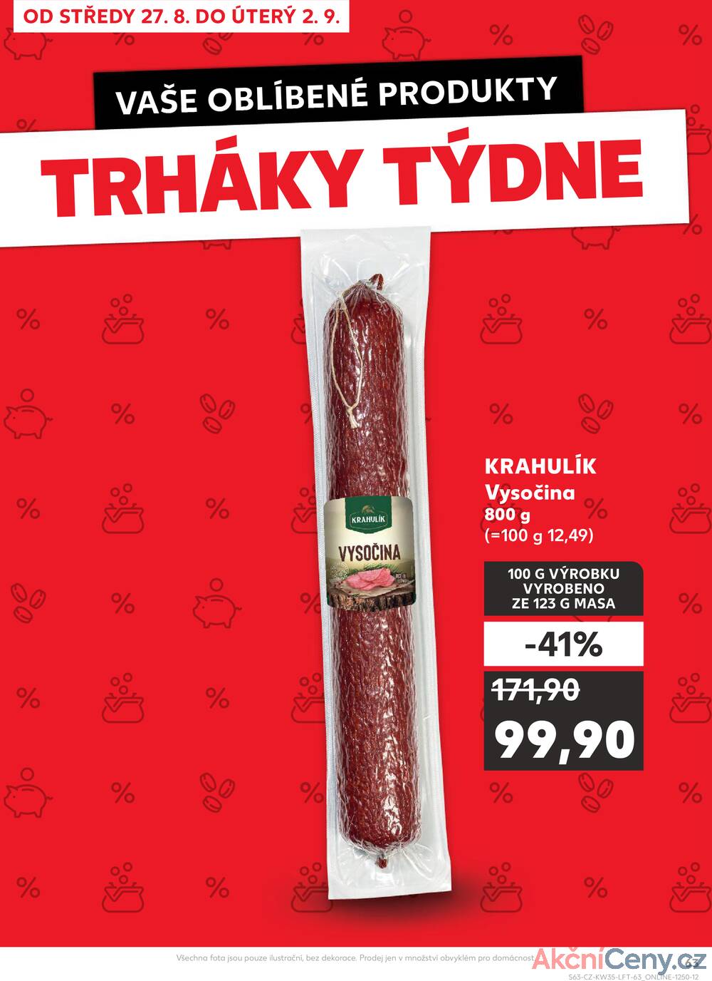 Leták Kaufland - Kaufland 27.8. - 2.9. - Kaufland - Zlín ( OC Čepkov) - strana 63