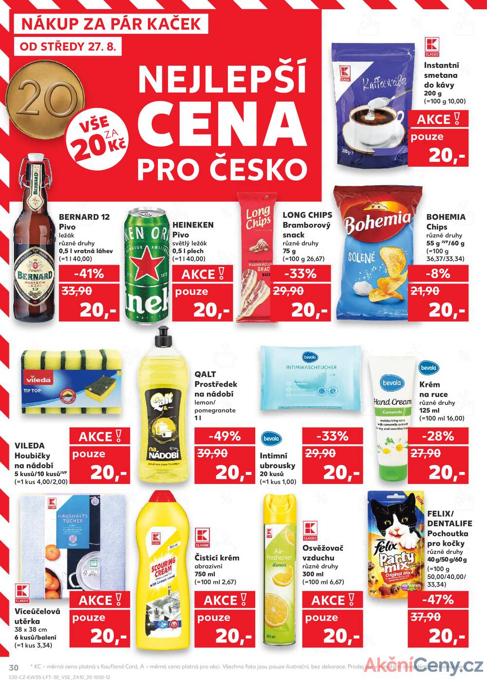Leták Kaufland - Kaufland 27.8. - 2.9. - Kaufland - Znojmo (Jarošova) - strana 30