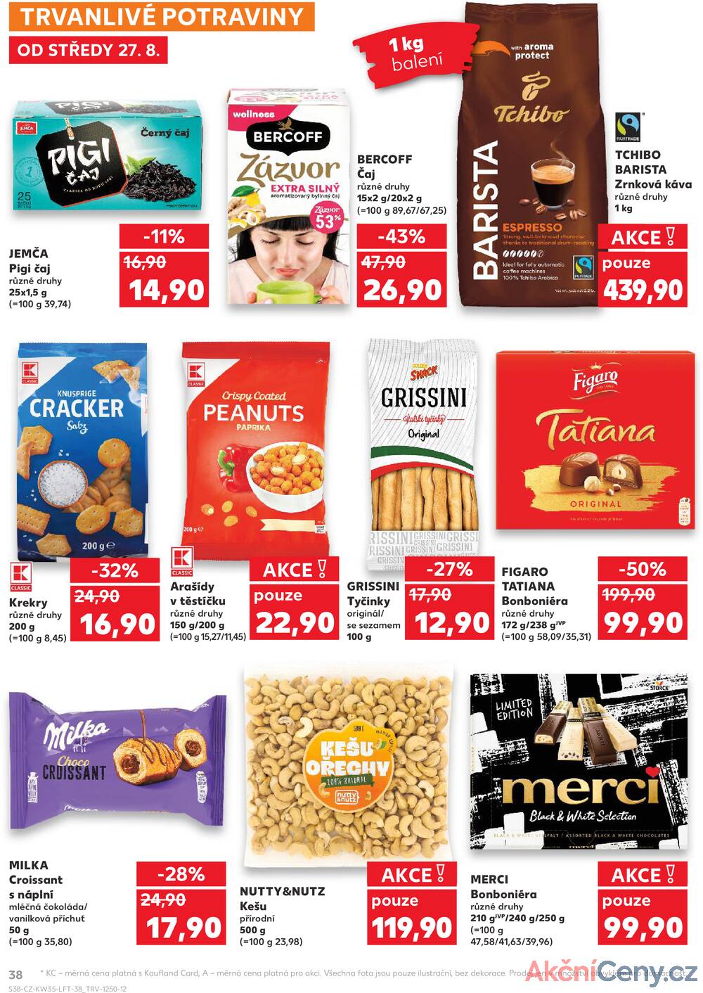 Leták Kaufland - Kaufland 27.8. - 2.9. - Kaufland - Znojmo (Jarošova) - strana 38