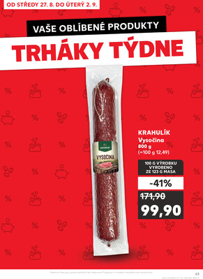Kaufland 27.8. - 2.9. - Kaufland - Kyjov
