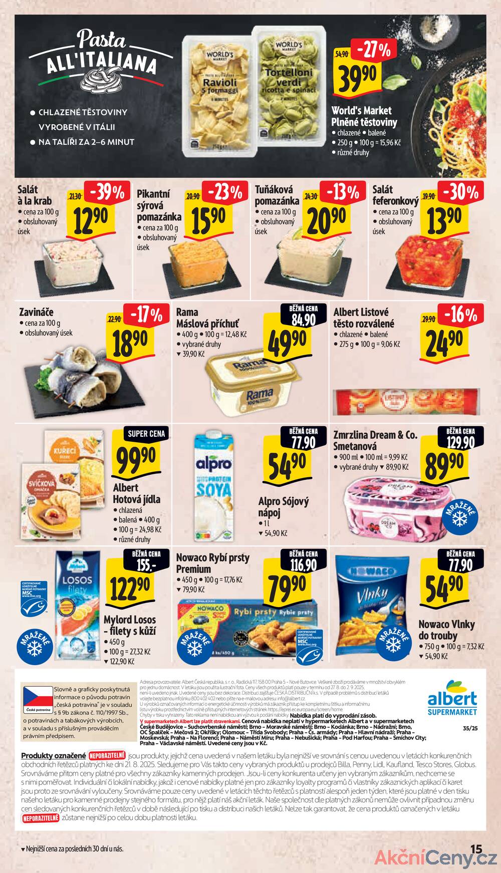 Leták Albert - Albert Supermarket od 27.8. do 2.9.2025 - strana 18 Leták Albert - Albert Supermarket od 27.8. do 2.9.2025 - strana 18