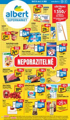 Leták Albert Supermarket od 27.8. do 2.9.2025
