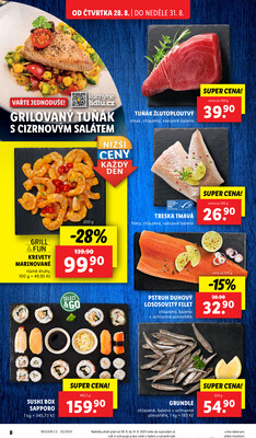 Lidl Čtvrtek od 28.8. do 31.8.2025