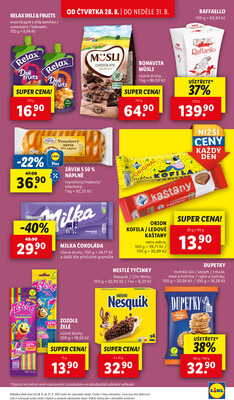 Lidl Čtvrtek od 28.8. do 31.8.2025