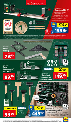 Lidl Čtvrtek od 28.8. do 31.8.2025