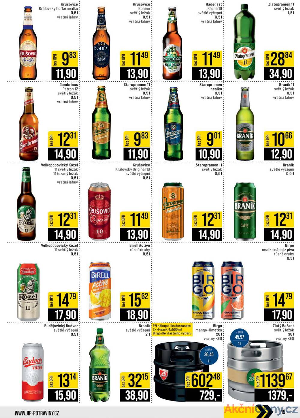 Leták JIP - JIP Cash & Carry Brno, Praha, Ostrava, Jilemnice, Pardubice, Ostrava, Karlovy Vary, Olomouc a Zlín od 27.8. do 2.9.2025 - strana 19
