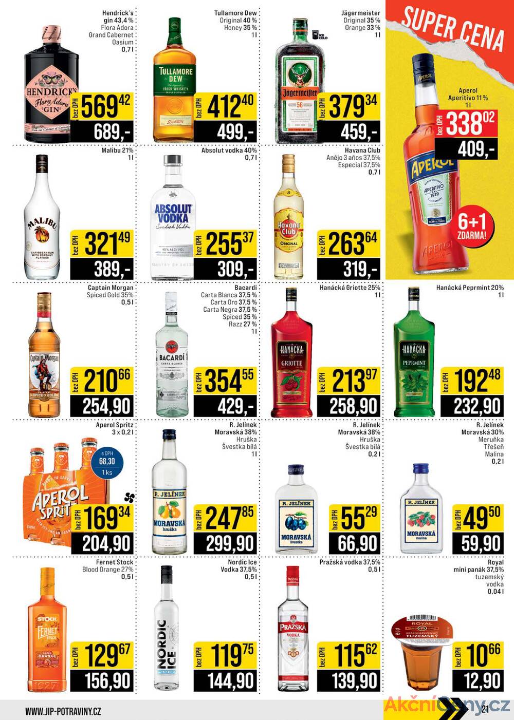Leták JIP - JIP Cash & Carry Brno, Praha, Ostrava, Jilemnice, Pardubice, Ostrava, Karlovy Vary, Olomouc a Zlín od 27.8. do 2.9.2025 - strana 21