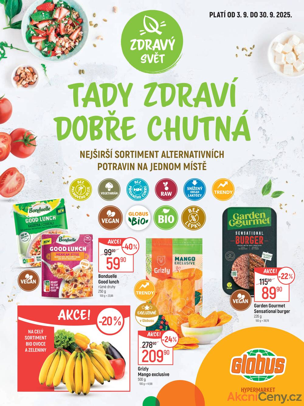 Leták Globus - Akční leták Globus 3.9. - 30.9.2025 - Globus Liberec - strana 1