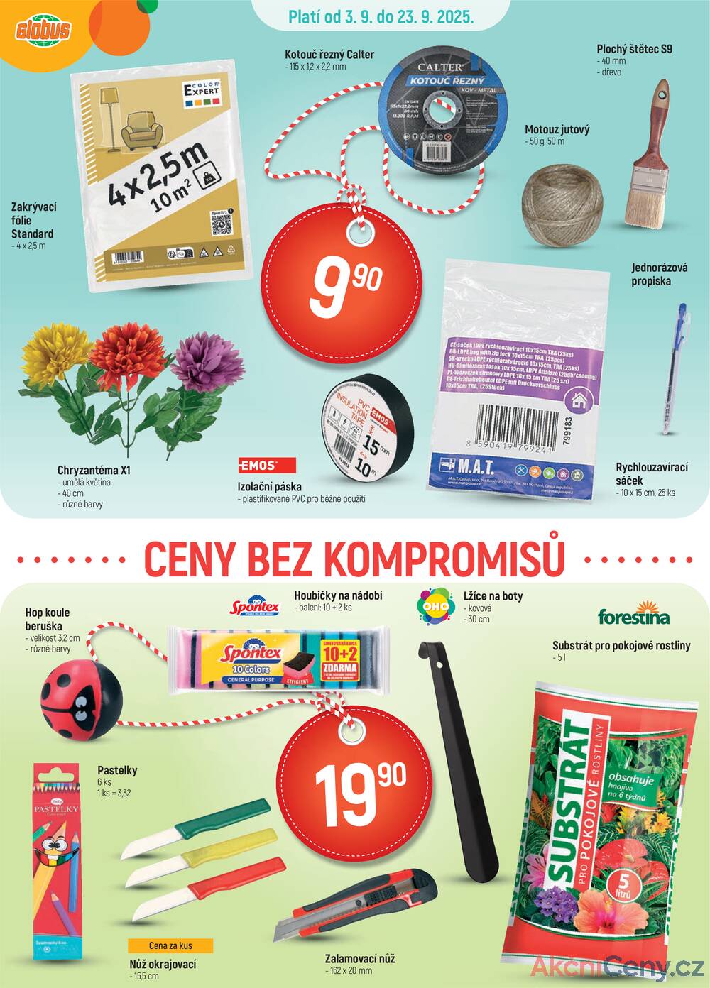 Leták Globus - Akční leták Globus 3.9. - 23.9.2025 - Globus Opava - strana 1