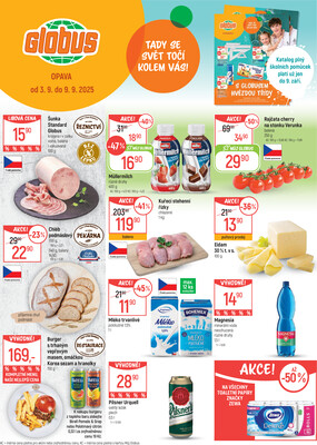 Akční leták Globus 3.9. - 9.9.2025 - Globus Opava
