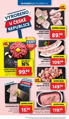 Lidl od 1.9. do 3.9.2025