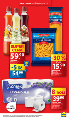 Lidl Čtvrtek od 4.9. do 7.9.2025