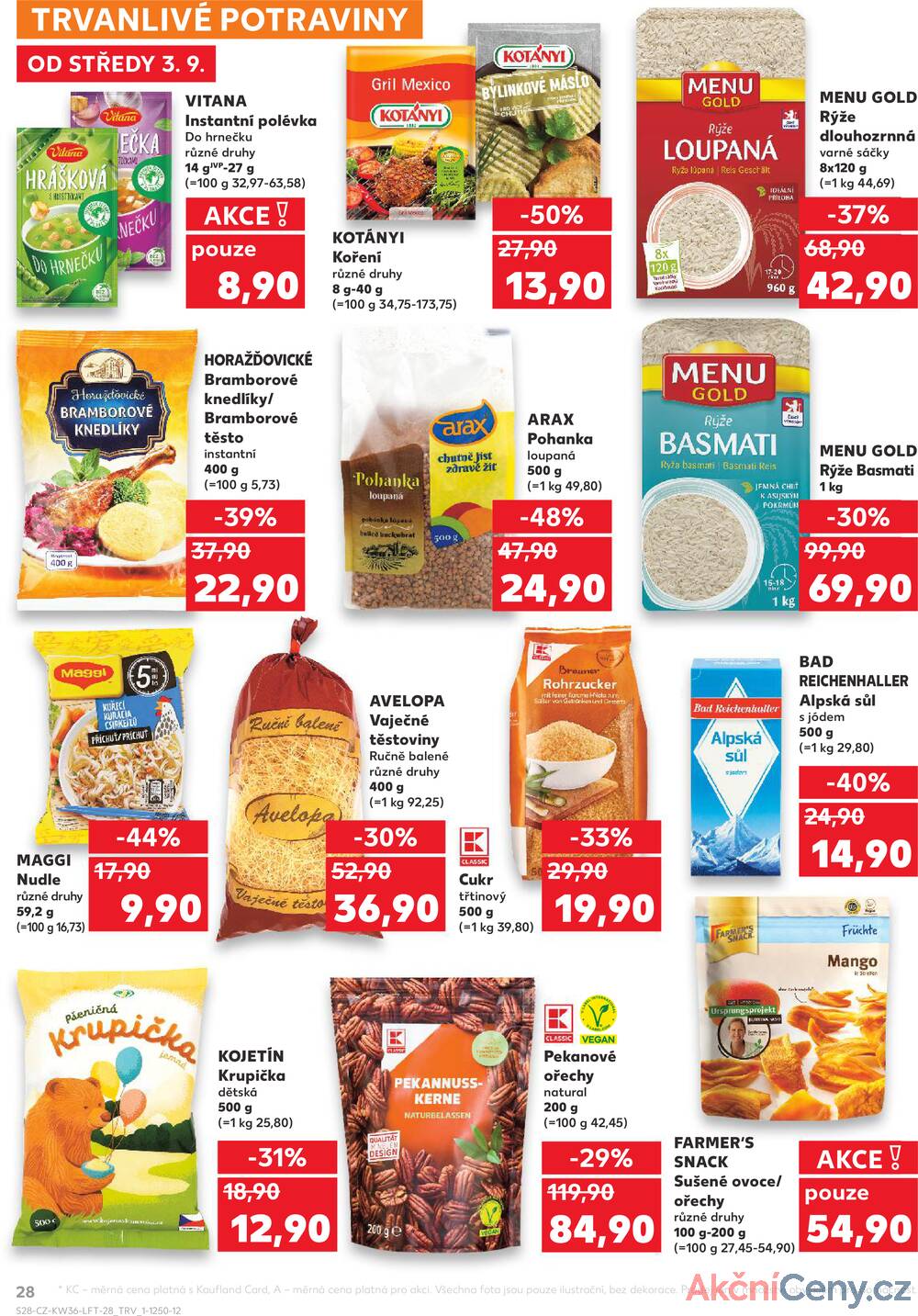 Leták Kaufland - Kaufland 3.9. - 9.9. - Kaufland - Třeboň - strana 28