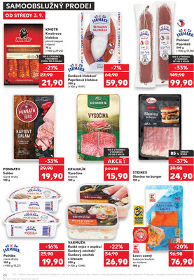 Kaufland 3.9. - 9.9. - Kaufland - Třeboň