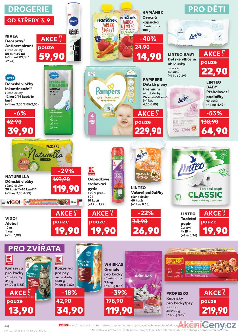 Leták Kaufland - Kaufland 3.9. - 9.9. - Kaufland - Blansko - strana 44
