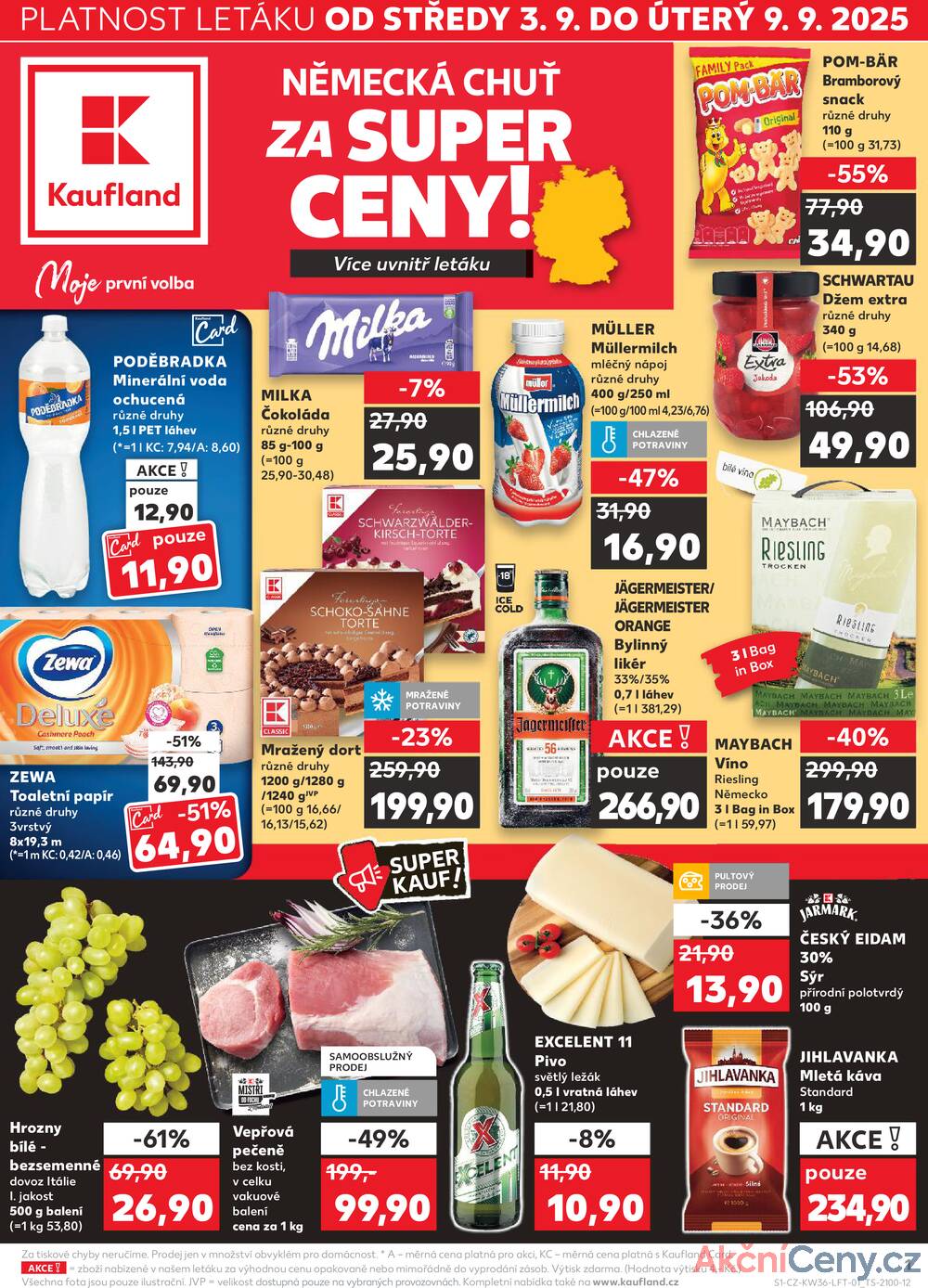 Leták Kaufland - Kaufland 3.9. - 9.9. - Kaufland - Karlovy Vary - strana 1