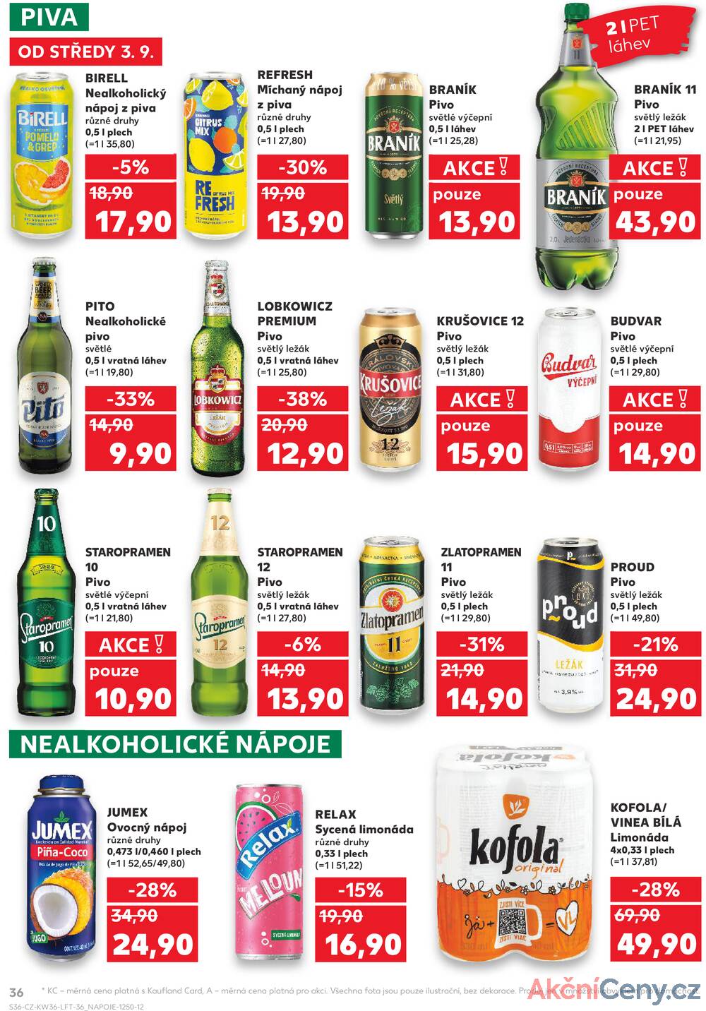 Leták Kaufland - Kaufland 3.9. - 9.9. - Kaufland - Olomouc - Štursova - strana 36