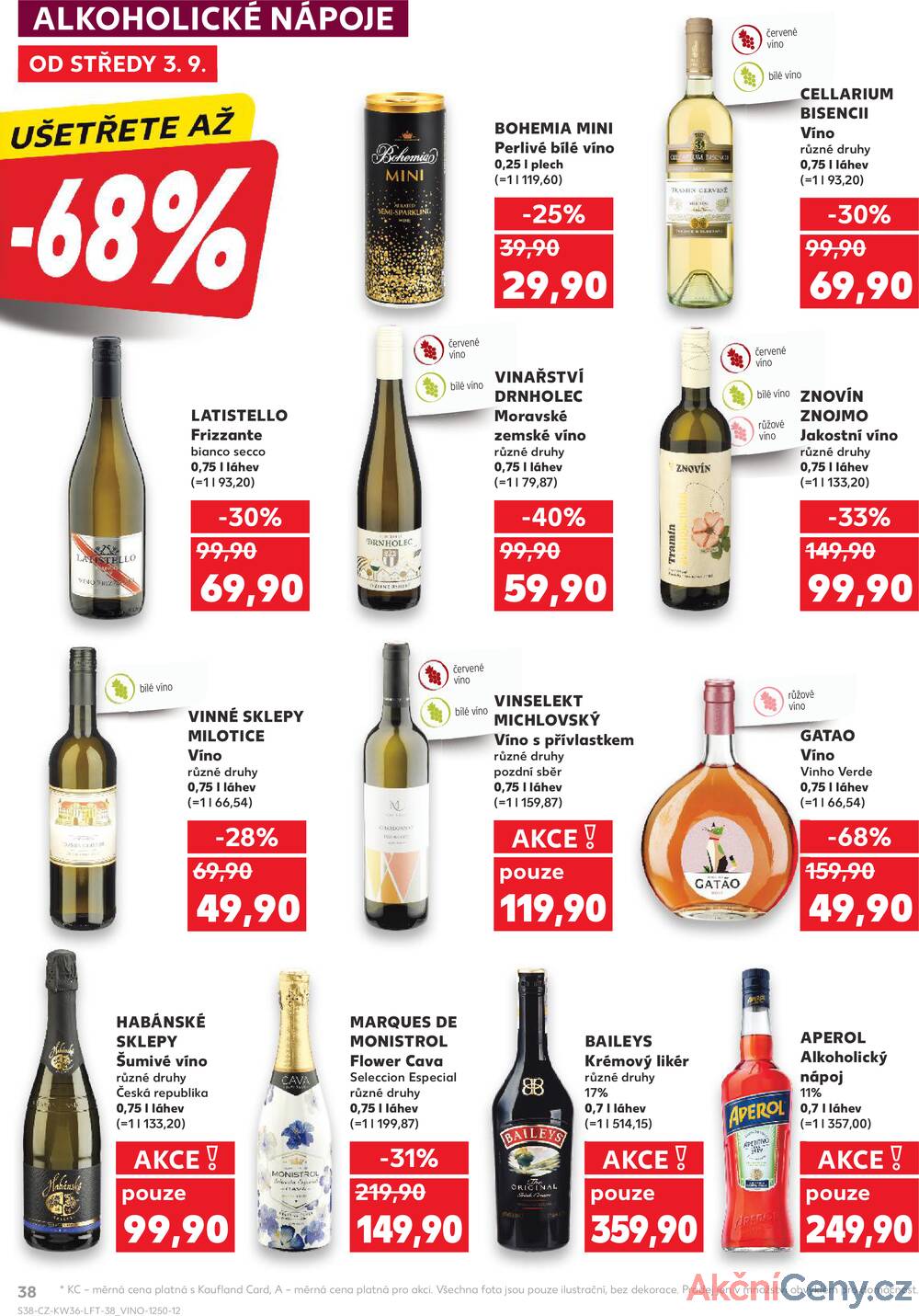 Leták Kaufland - Kaufland 3.9. - 9.9. - Kaufland - Olomouc - Štursova - strana 38