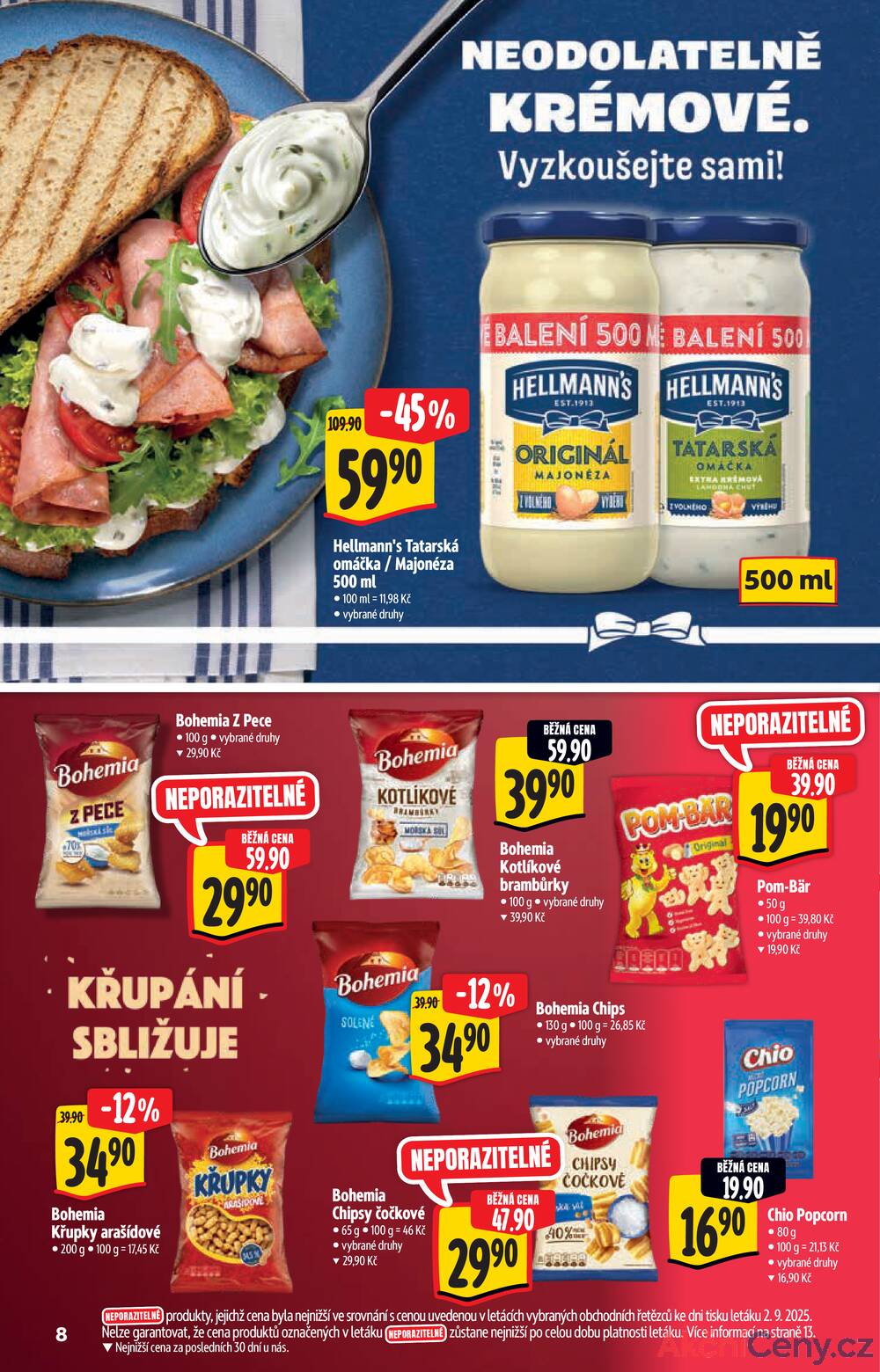 Leták Albert - Albert Supermarket katalog Brand od 10.9. do 23.9.2025 - strana 8 Leták Albert - Albert Supermarket katalog Brand od 10.9. do 23.9.2025 - strana 8