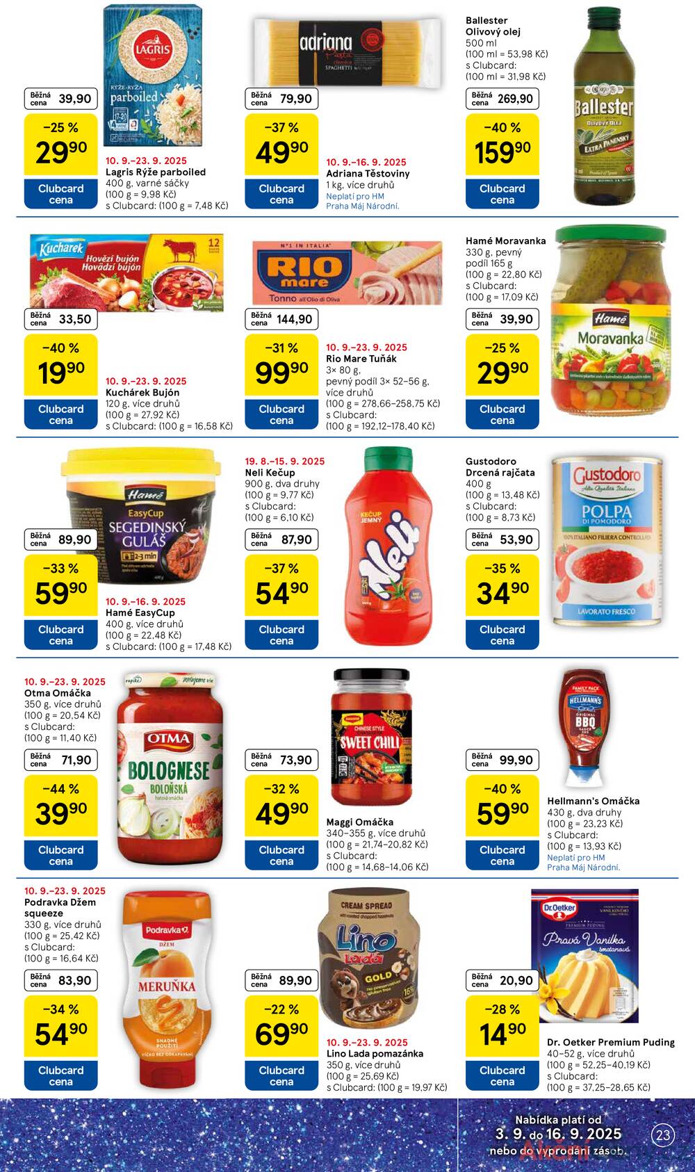 Leták Tesco - Tesco malé hypermarkety od 10.9. do 16.9.2025 - strana 23
