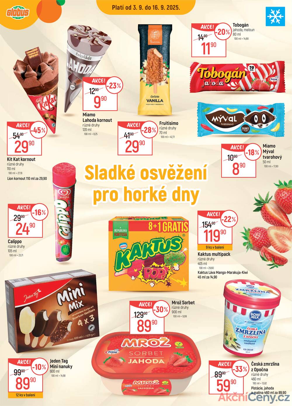 Leták Globus - Akční leták Globus 10.9. - 16.9.2025 - Globus Praha - Centrum Černý Most - strana 14