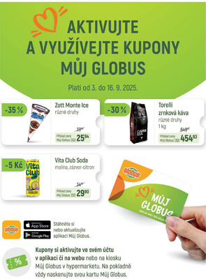 Akční leták Globus 10.9. - 16.9.2025 - Globus Praha - Centrum Černý Most