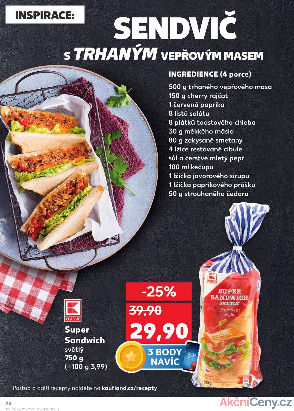 Leták Kaufland - Kaufland 10.9. - 16.9. - Kaufland - Praha 12 (Modřany) - strana 24