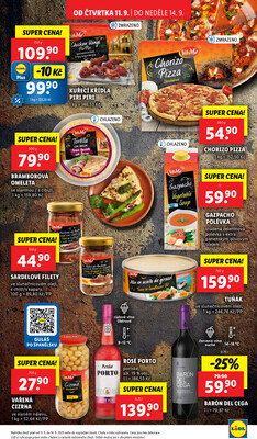 Lidl Čtvrtek od 11.9. do 14.9.2025