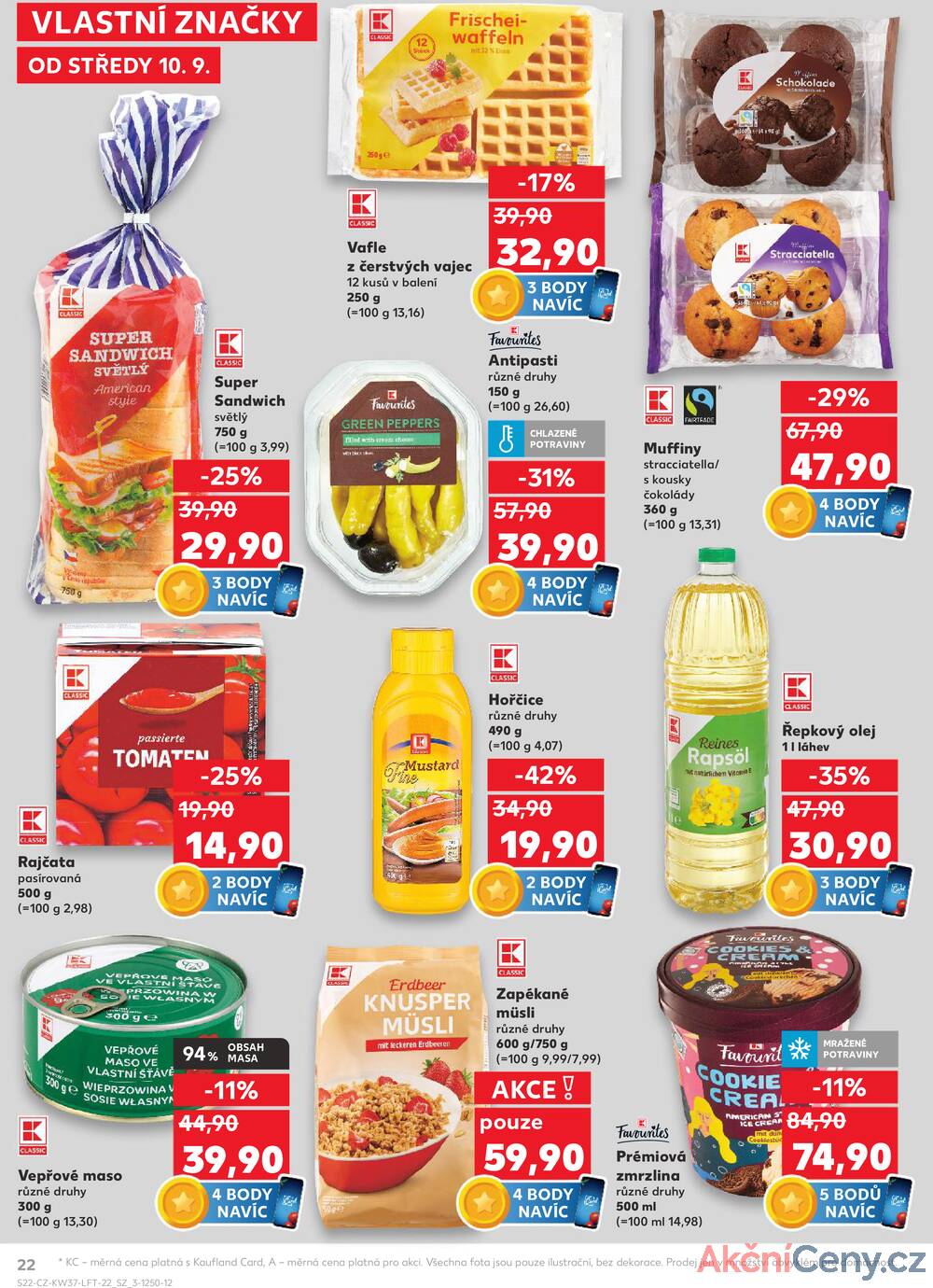Leták Kaufland - Kaufland 10.9. - 16.9. - Kaufland Praha Čestlice - strana 22