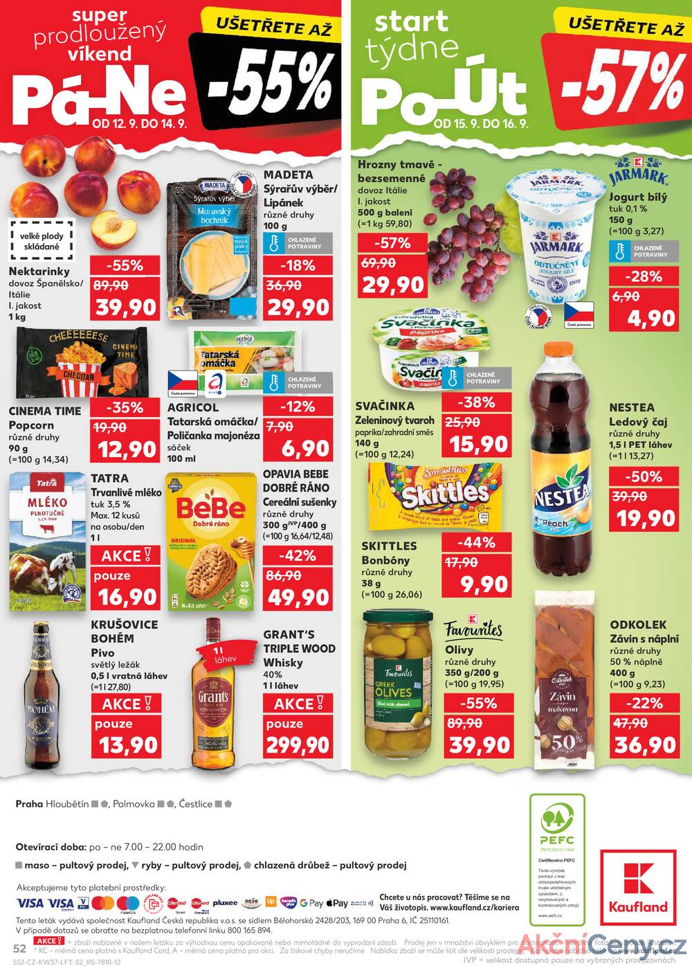 Leták Kaufland - Kaufland 10.9. - 16.9. - Kaufland - Praha - Hloubětín - strana 52