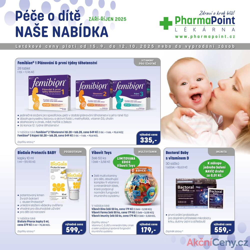 Leták PharmaPoint  - Pharma Point od 15.9. do 12.10.2025 - strana 1