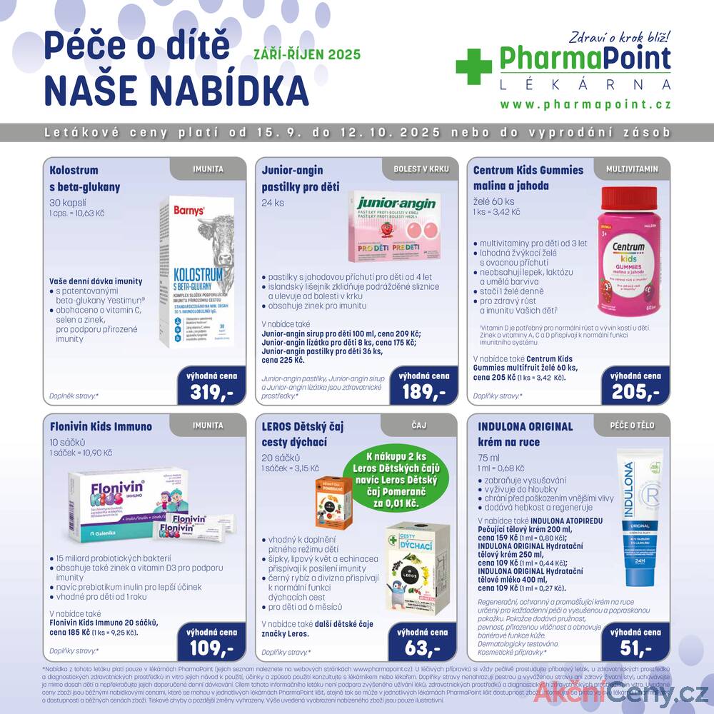 Leták PharmaPoint - Pharma Point od 15.9. do 12.10.2025 - strana 3 Leták PharmaPoint - Pharma Point od 15.9. do 12.10.2025 - strana 3