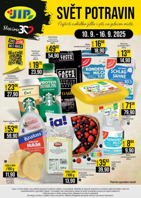 JIP Cash & Carry Brno, Praha, Ostrava, Jilemnice, Pardubice, Ostrava, Karlovy Vary, Olomouc a Zlín od 10.9. do 23.9.2025