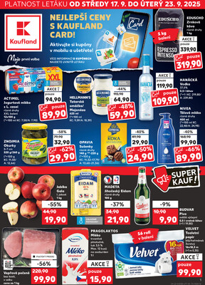 Leták Kaufland 17.9. - 23.9. - Kaufland - Znojmo (Dukelských bojovníků)